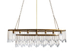 Aubrey Trailing Crystal Oval Chandelier