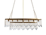 Aubrey Trailing Crystal Oval Chandelier