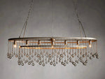 Aubrey Trailing Crystal Oval Chandelier