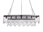 Aubrey Trailing Crystal Oval Chandelier