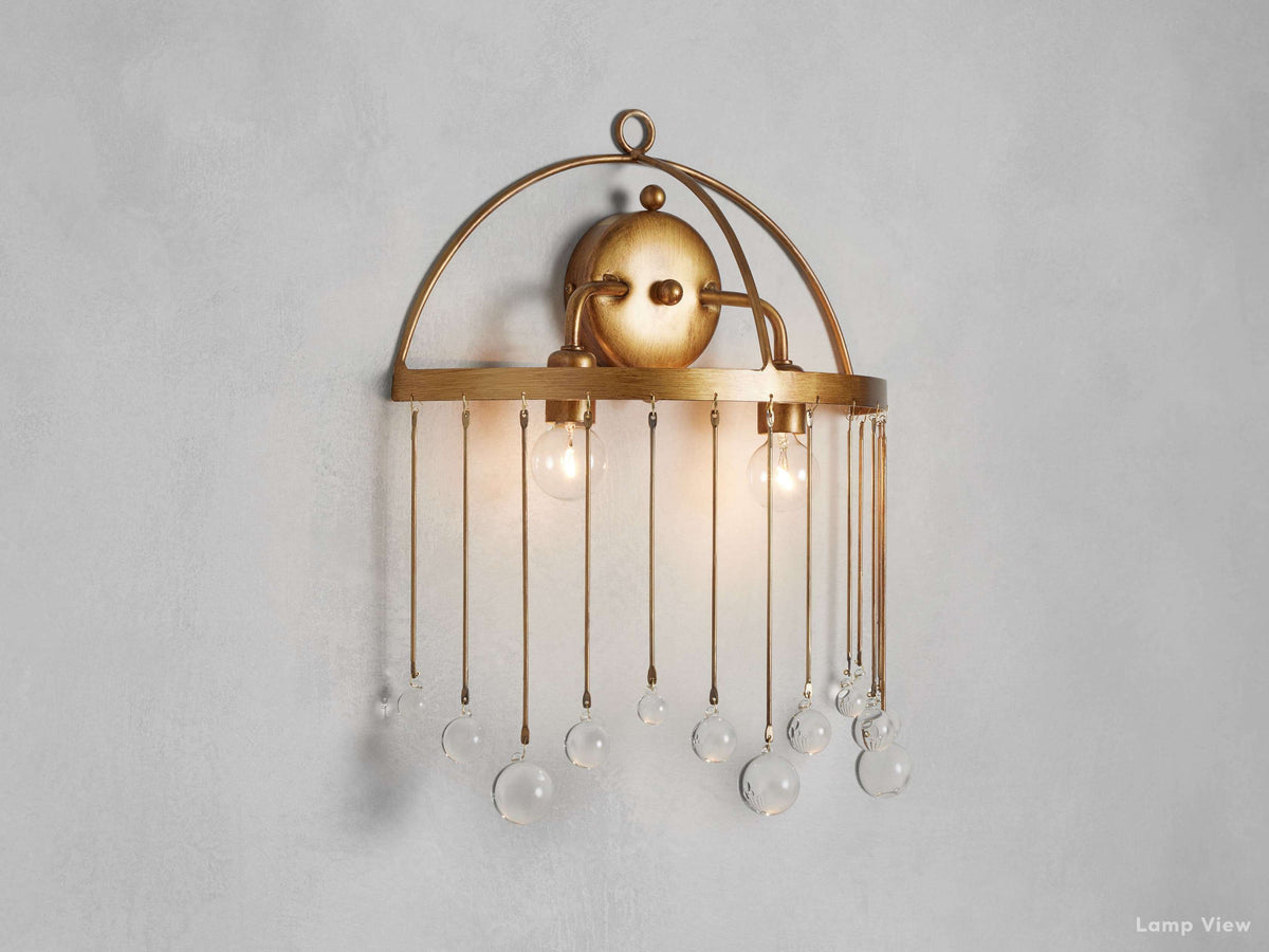 Aubrey Trailing Crystal Wall Sconce