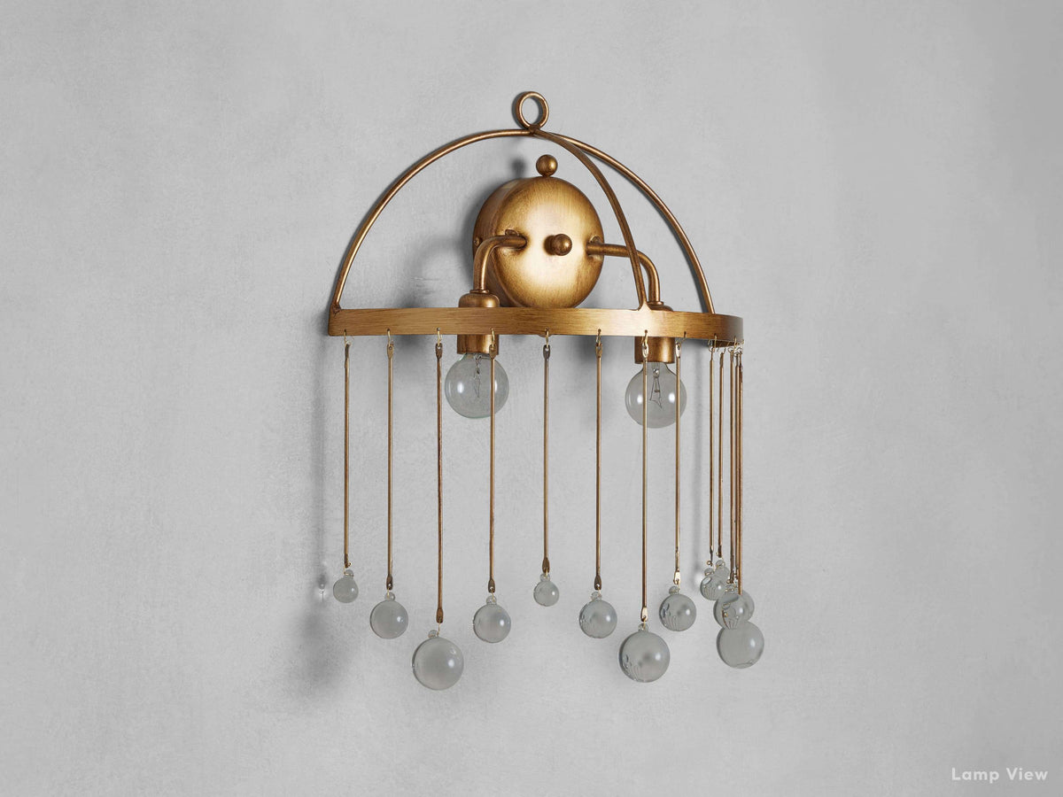 Aubrey Trailing Crystal Wall Sconce
