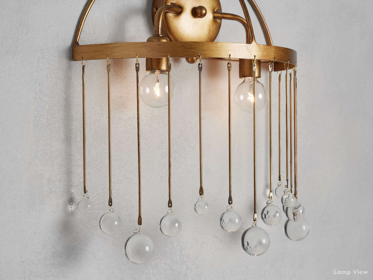 Aubrey Trailing Crystal Wall Sconce