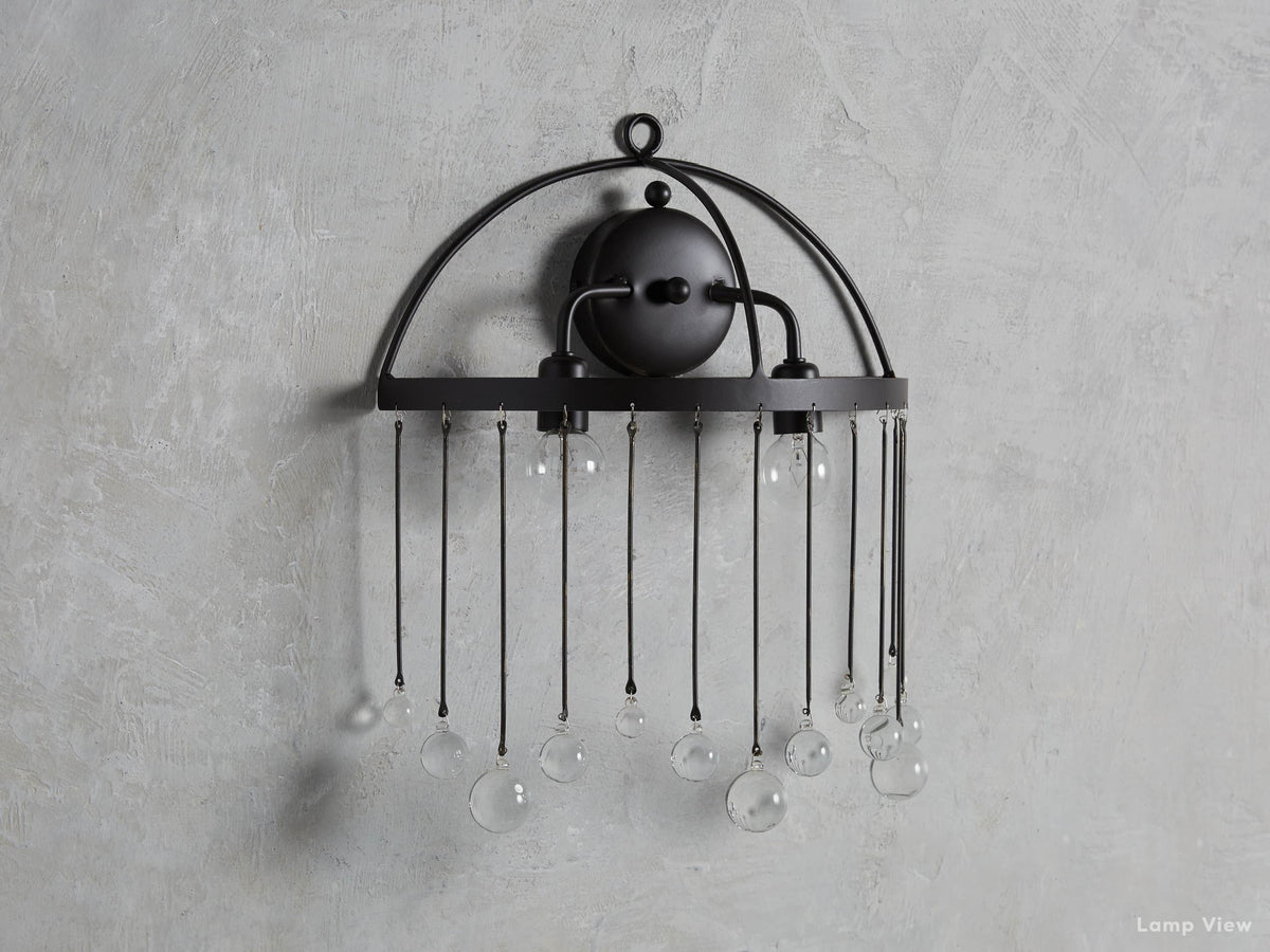 Aubrey Trailing Crystal Wall Sconce