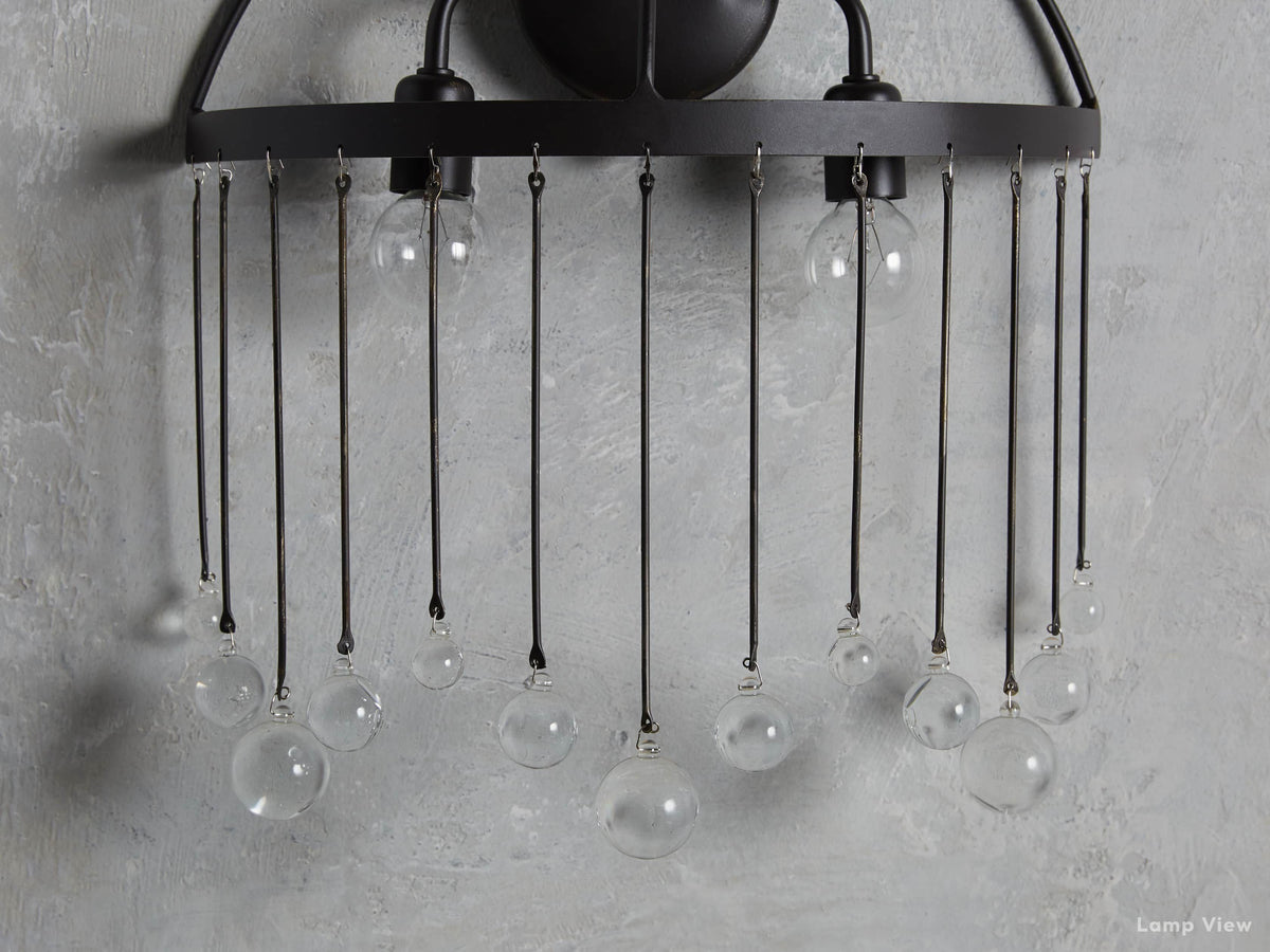 Aubrey Trailing Crystal Wall Sconce