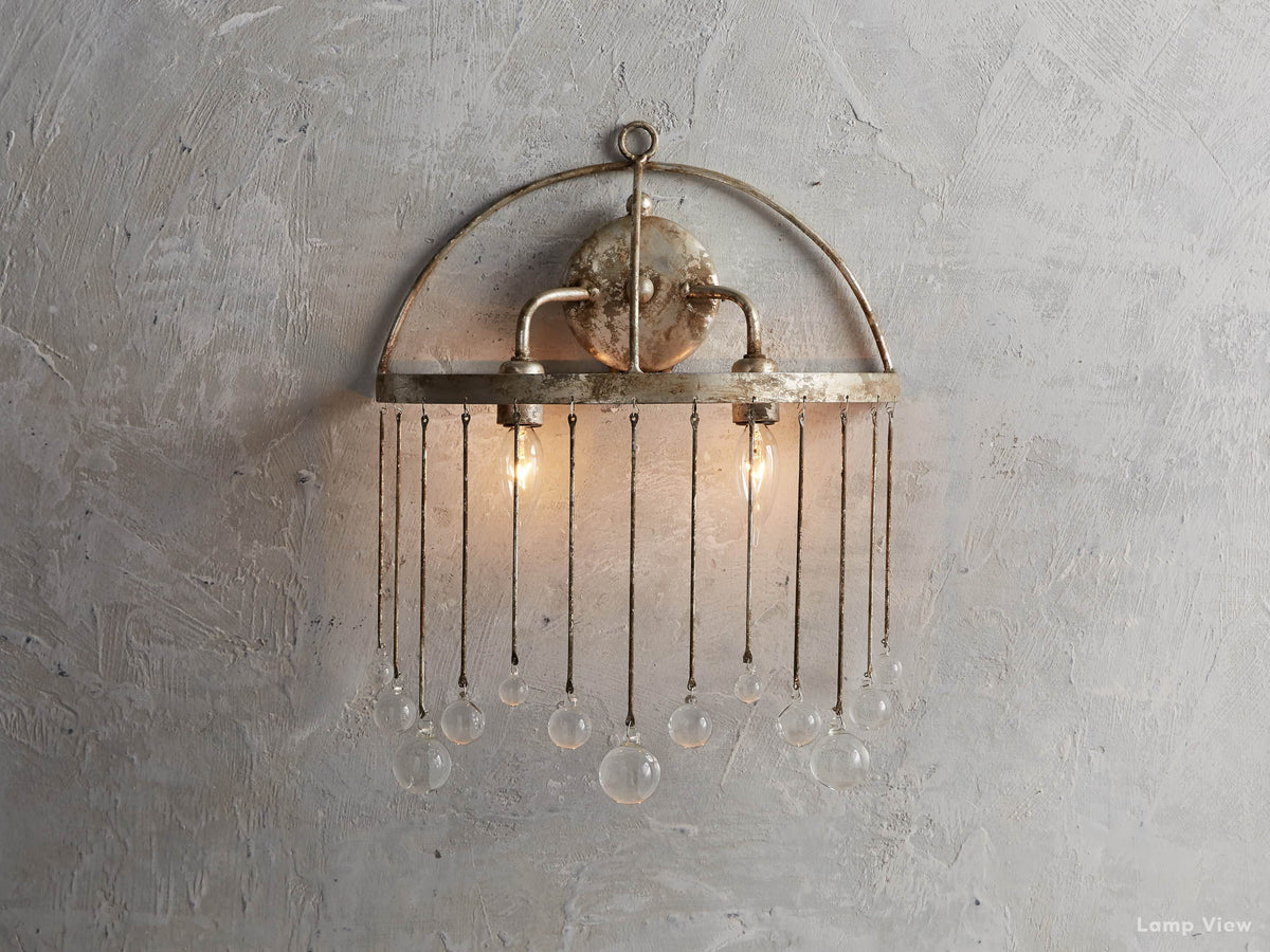 Aubrey Trailing Crystal Wall Sconce