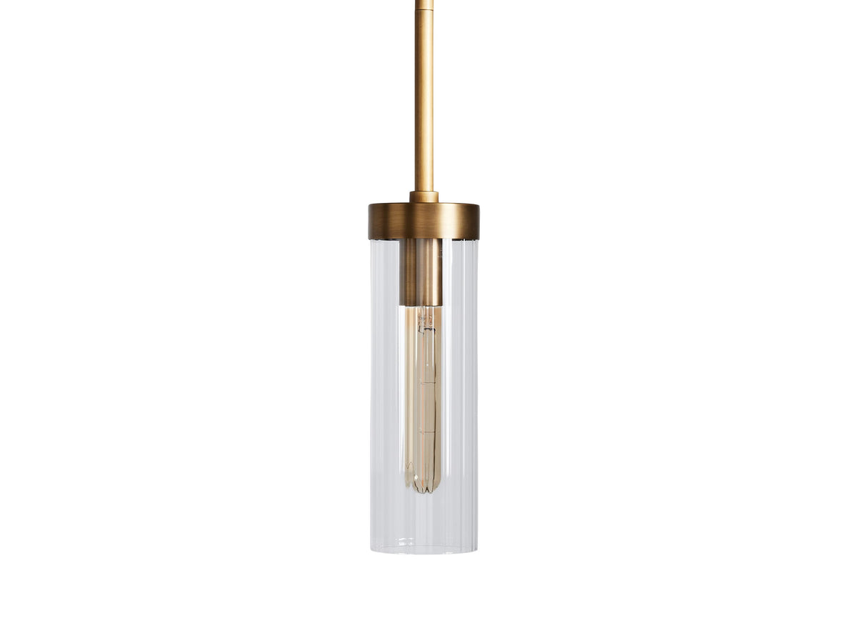 Andreas Ridged Tubular Pendant Light