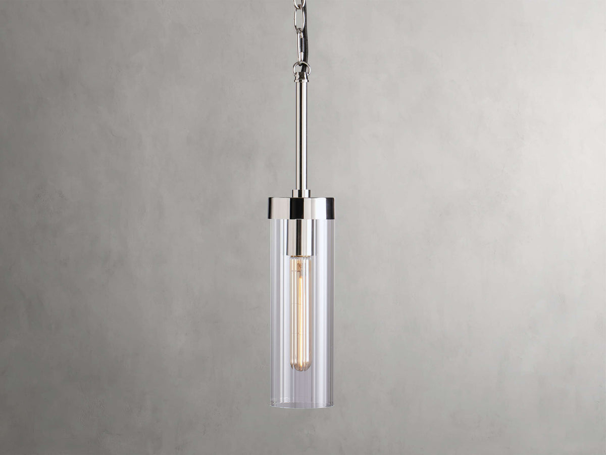 Andreas Ridged Tubular Pendant Light