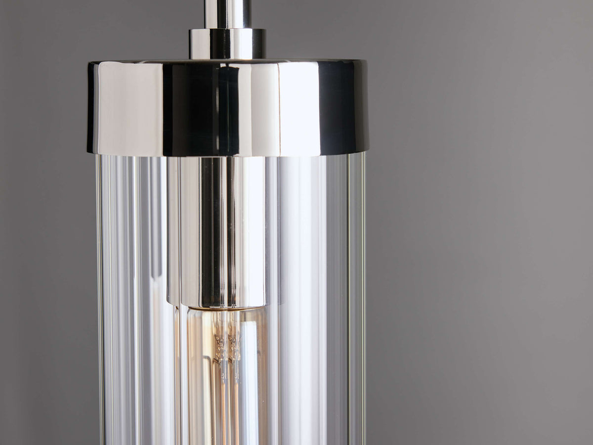 Andreas Ridged Tubular Pendant Light
