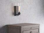 Andreas Ridged Tubular Wall Sconce