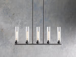 Andreas Ridged Tubular Linear Chandelier