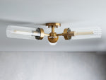 Andreas Ridged Tubular Flush Mount