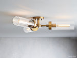 Andreas Ridged Tubular Flush Mount