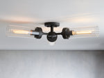 Andreas Ridged Tubular Flush Mount