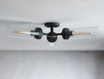 Andreas Ridged Tubular Flush Mount