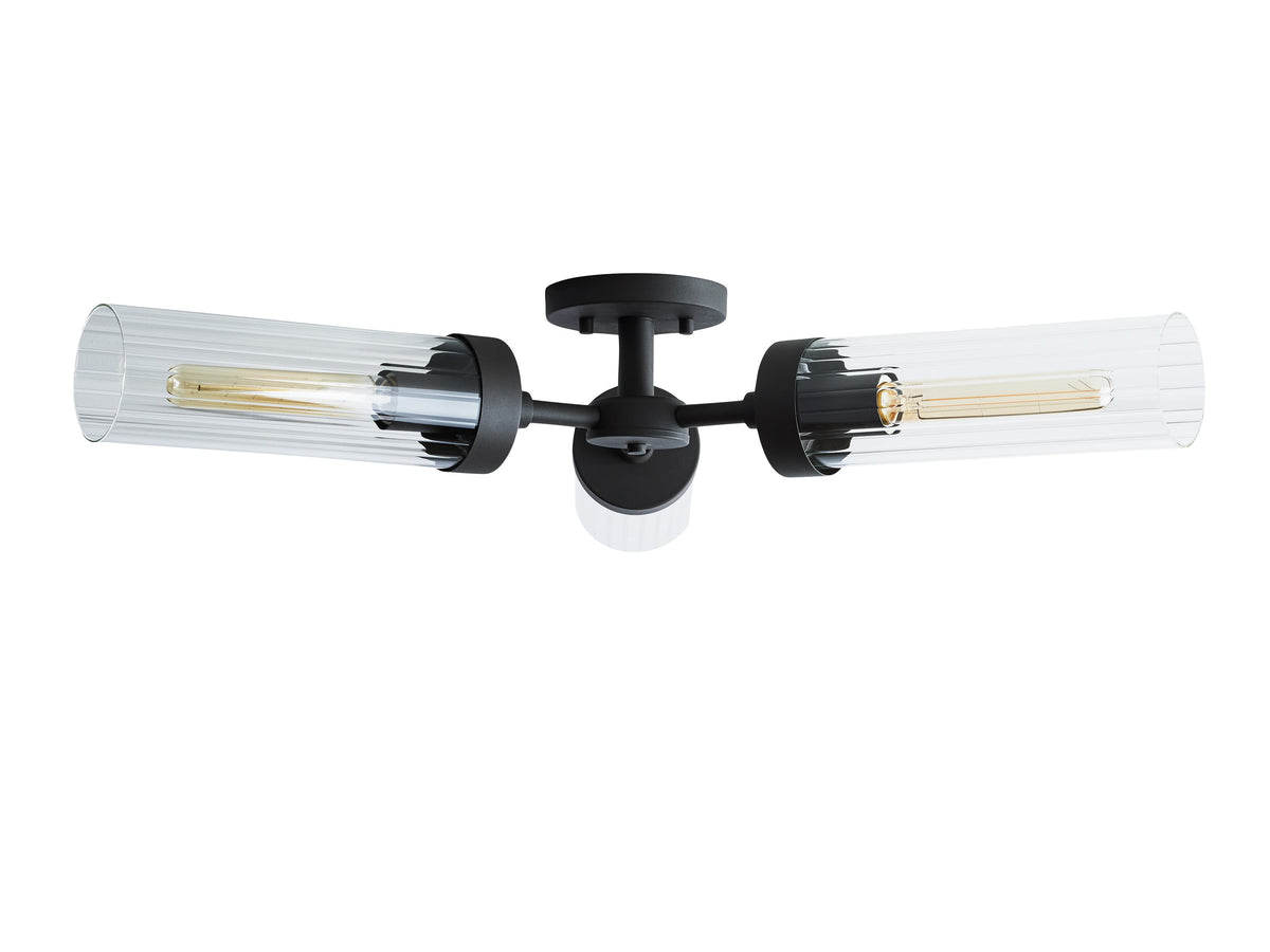 Andreas Ridged Tubular Flush Mount