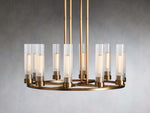 Andreas Ridged Tubular Round Chandelier