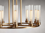 Andreas Ridged Tubular Round Chandelier
