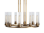 Andreas Ridged Tubular Round Chandelier