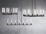Andreas Ridged Tubular Round Chandelier