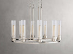 Andreas Ridged Tubular Round Chandelier