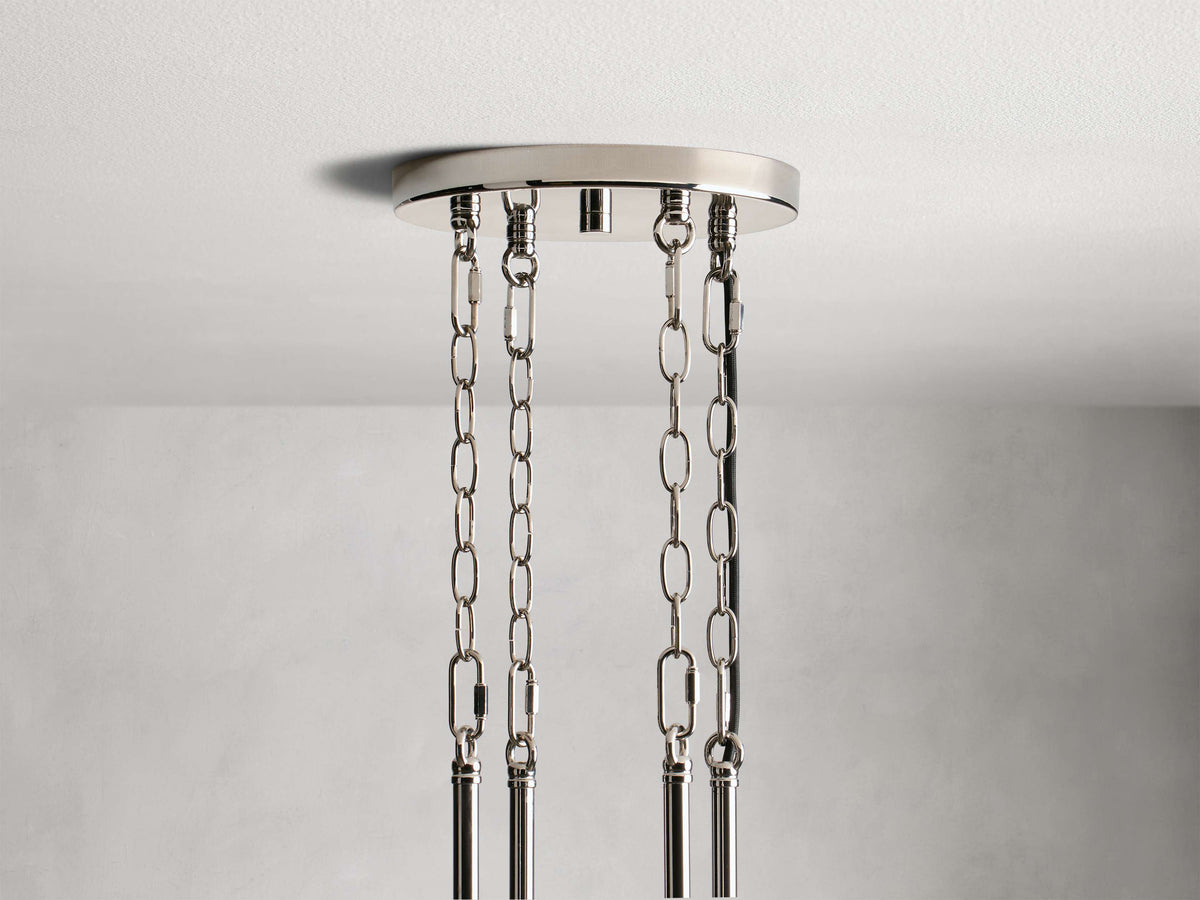 Andreas Ridged Tubular Round Chandelier