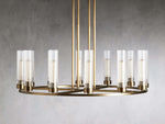 Andreas Ridged Tubular Round Chandelier