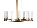 Andreas Ridged Tubular Round Chandelier