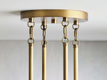 Andreas Ridged Tubular Round Chandelier