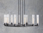 Andreas Ridged Tubular Round Chandelier