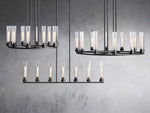 Andreas Ridged Tubular Round Chandelier