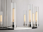Andreas Ridged Tubular Round Chandelier