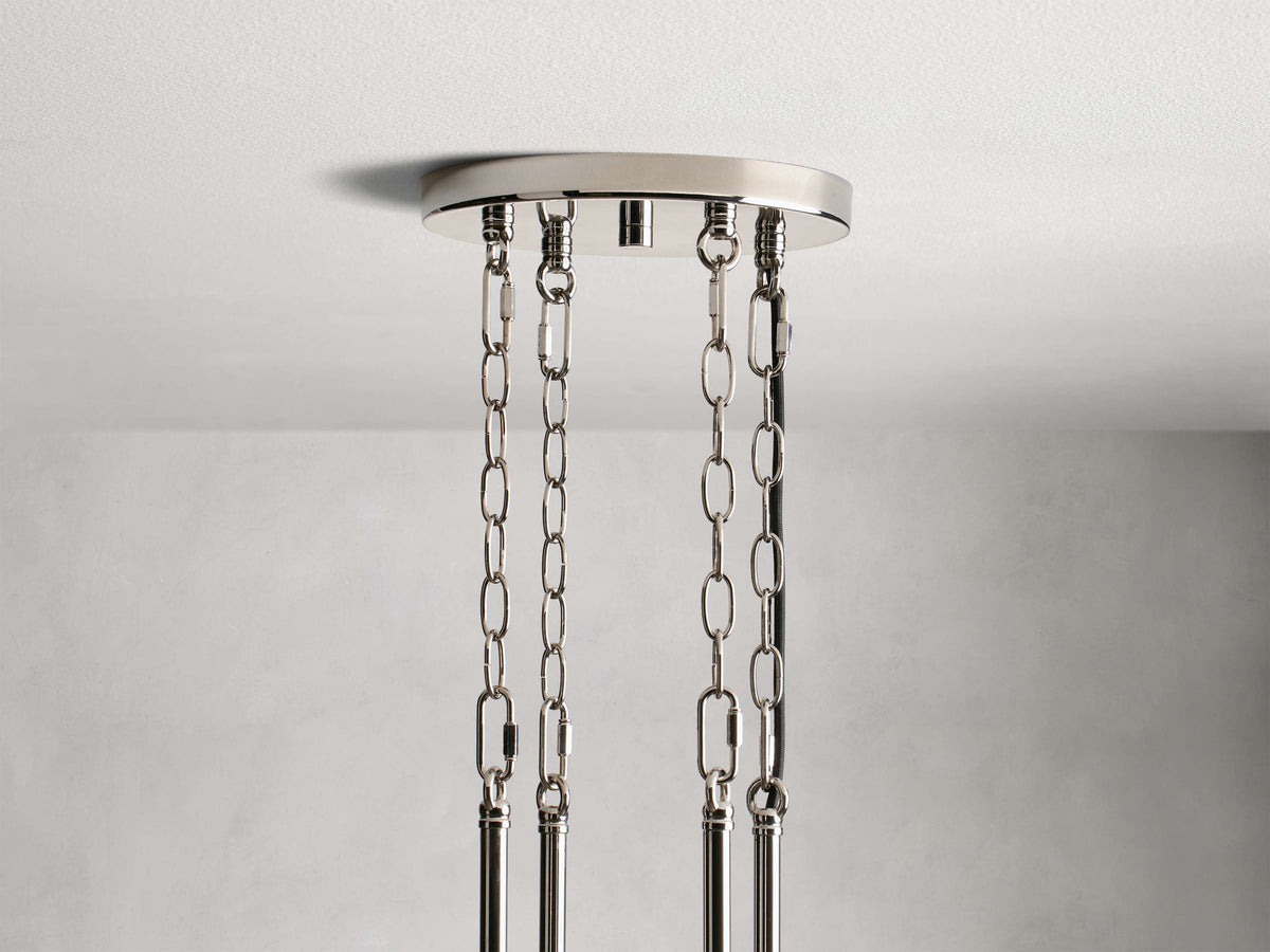 Andreas Ridged Tubular Round Chandelier