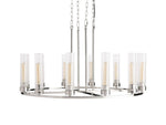 Andreas Ridged Tubular Round Chandelier