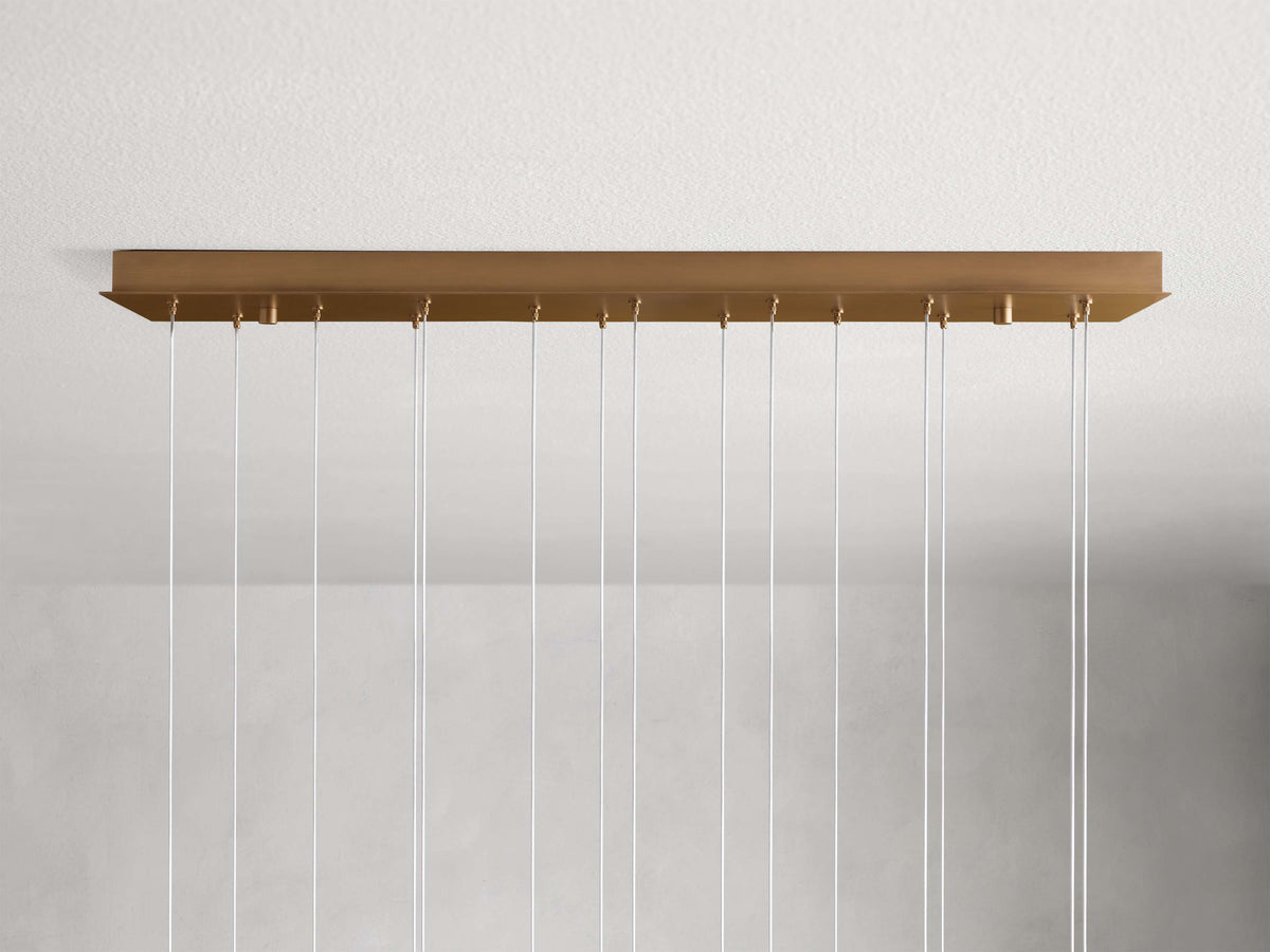 Arica Modern Alabaster Linear Chandelier