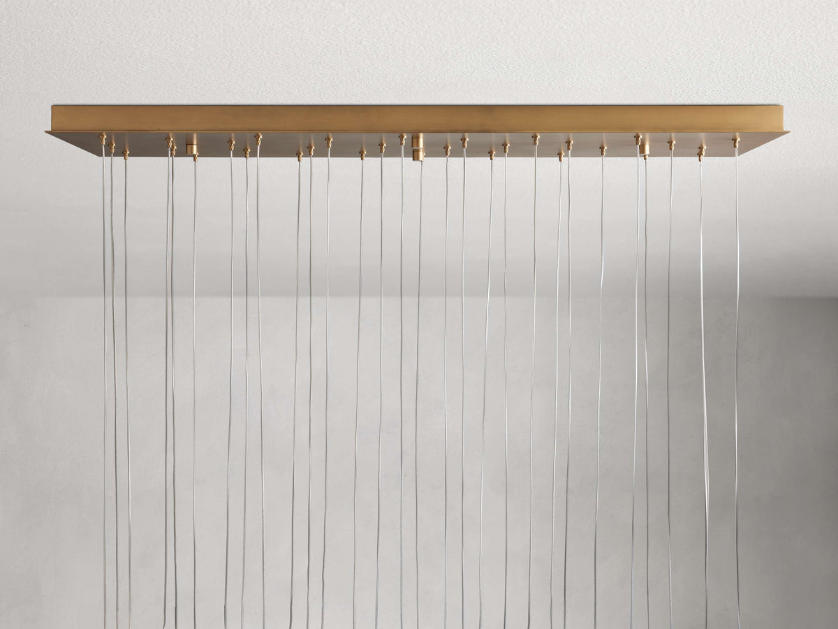 Arica Modern Alabaster Linear Chandelier