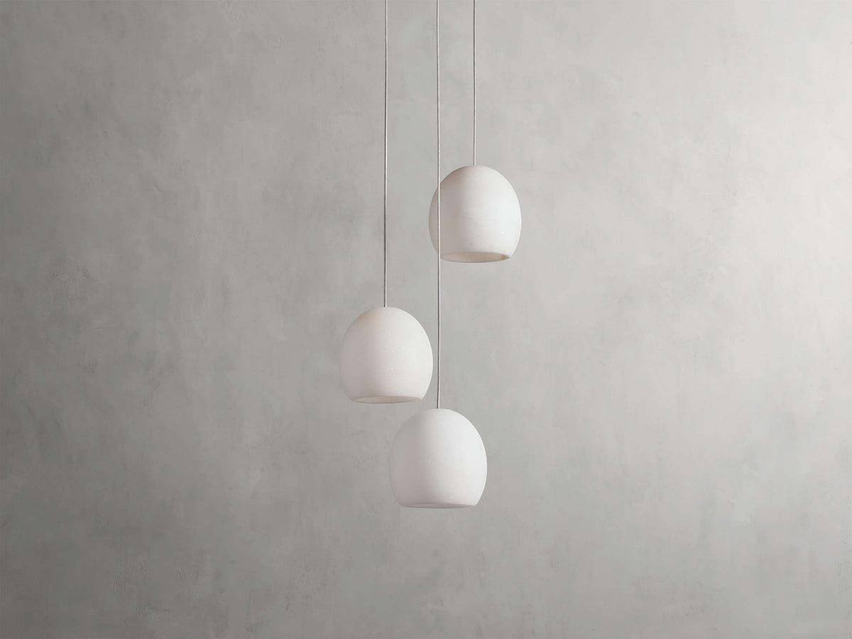 Arica Modern Alabaster Round Chandelier