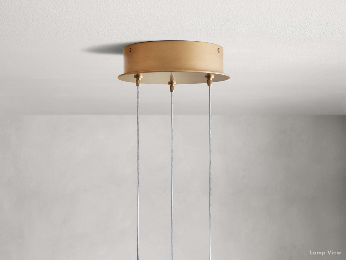 Arica Modern Alabaster Round Chandelier