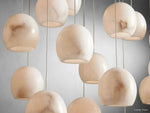 Arica Modern Alabaster Round Chandelier