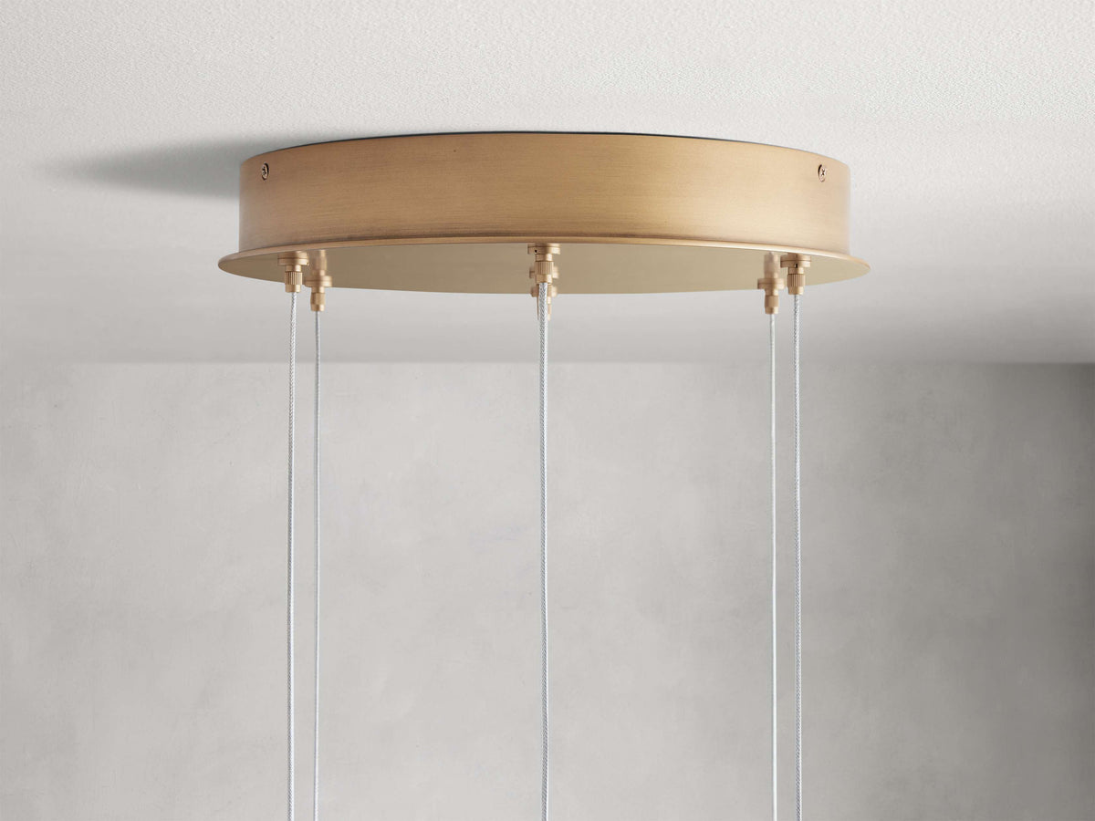Arica Modern Alabaster Round Chandelier
