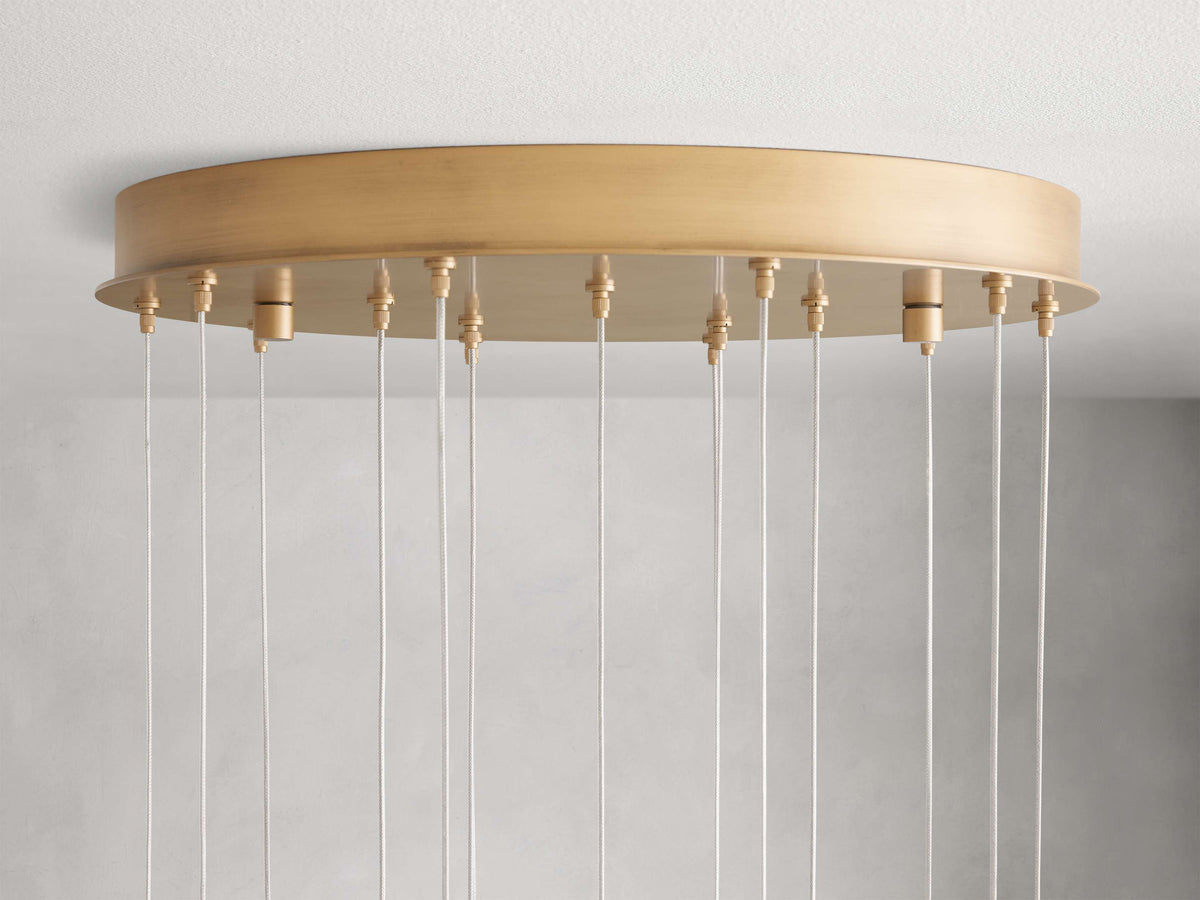 Arica Modern Alabaster Round Chandelier