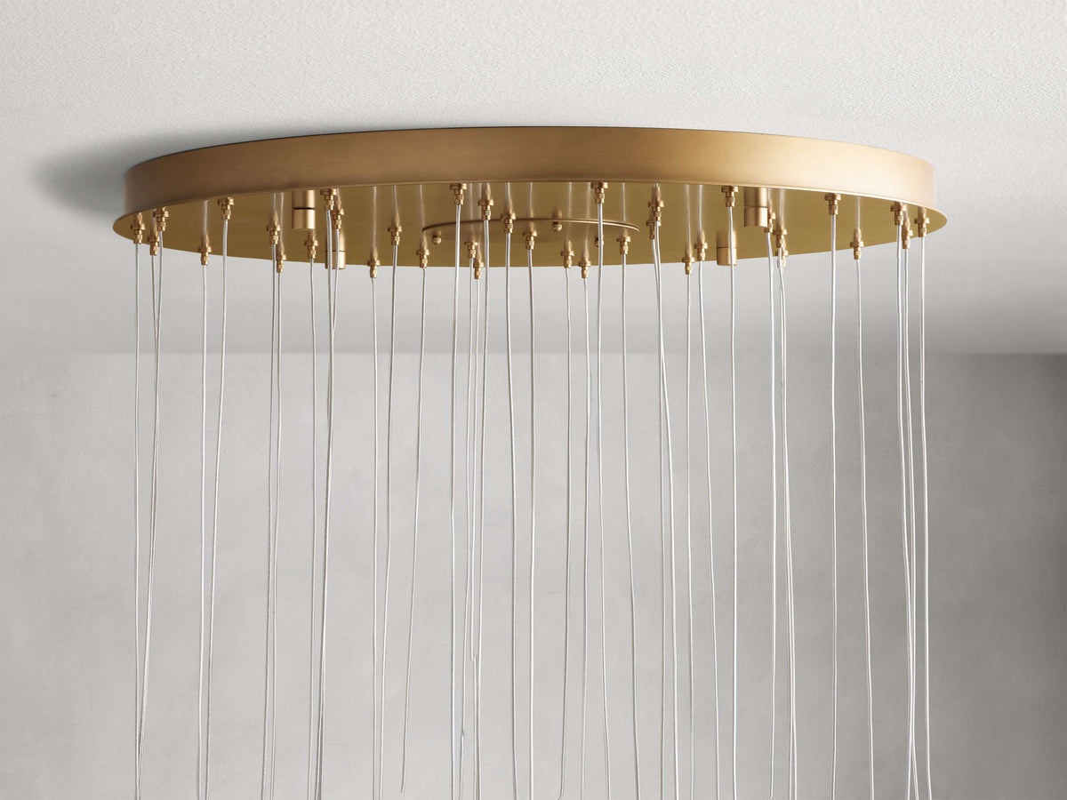 Arica Modern Alabaster Round Chandelier