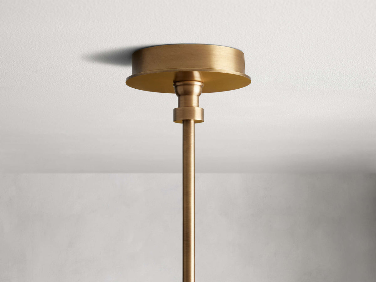 Hastings Leather Spoked Round Chandelier