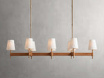 Hastings Leather Spoked Linear Chandelier