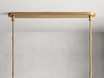 Hastings Leather Spoked Linear Chandelier