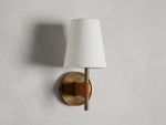 Hastings Leather Spoked Wall Sconce