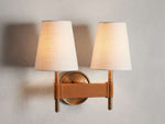 Hastings Leather Spoked Wall Sconce