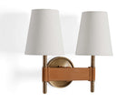 Hastings Leather Spoked Wall Sconce