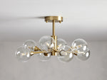Apollo Spoked Glass Flush Mount