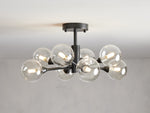 Apollo Spoked Glass Flush Mount